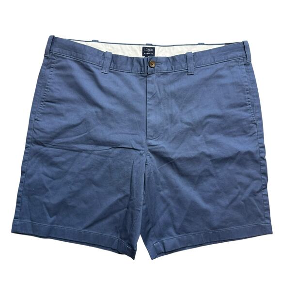J.Crew Factory Shorts Men 40 Blue 9” Inseam Flat Front Preppy Casual Classic - Picture 1 of 9